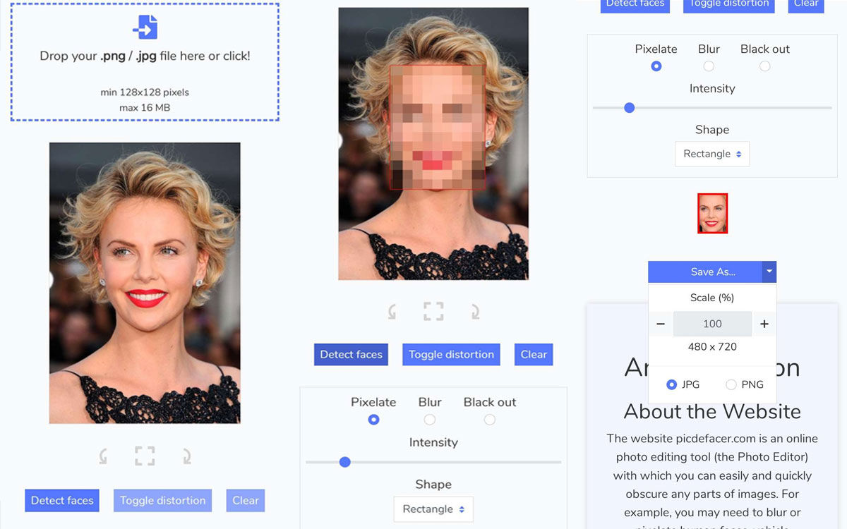 Image Anonymization: una aplicación web ideal para ocultar rostros en cualquier foto