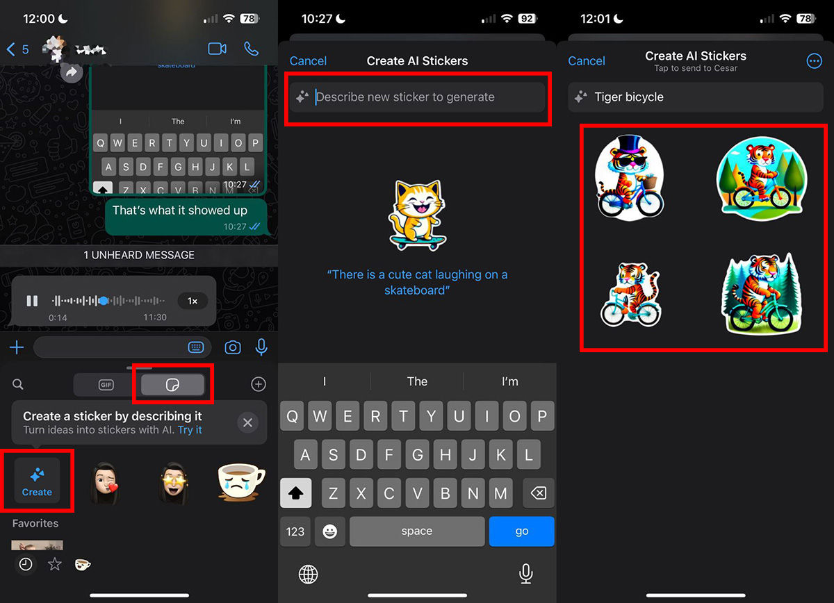 Como generar tus propios stickers en WhatsApp usando su IA