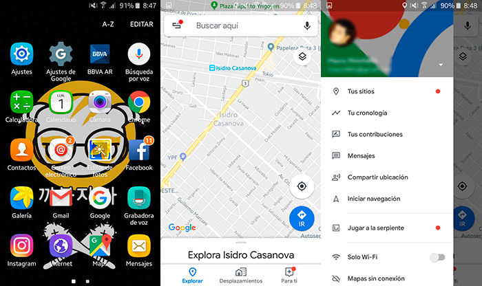 Como jugar snake de Nokia en Google Maps Paso 1