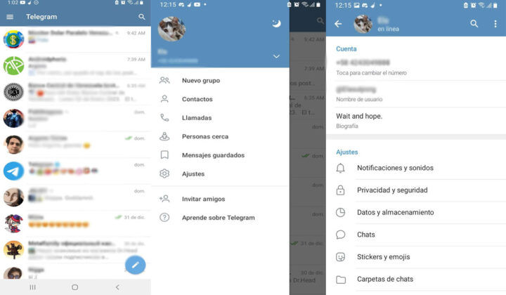 Cómo limpiar Telegram para liberar espacio en tu móvil: primer paso