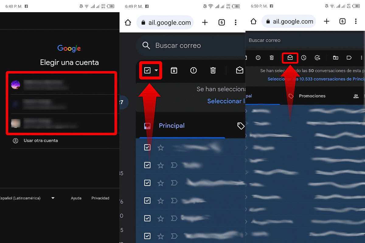 Así puedes marcar todos los correos de Gmail como leídos en Android