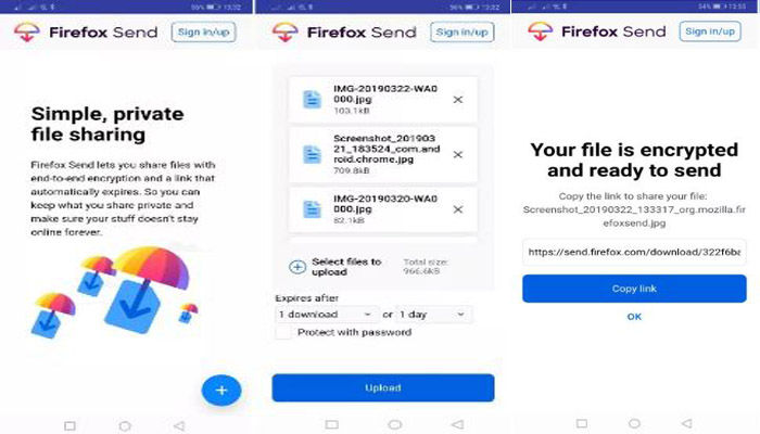 Como usar Firefox Send