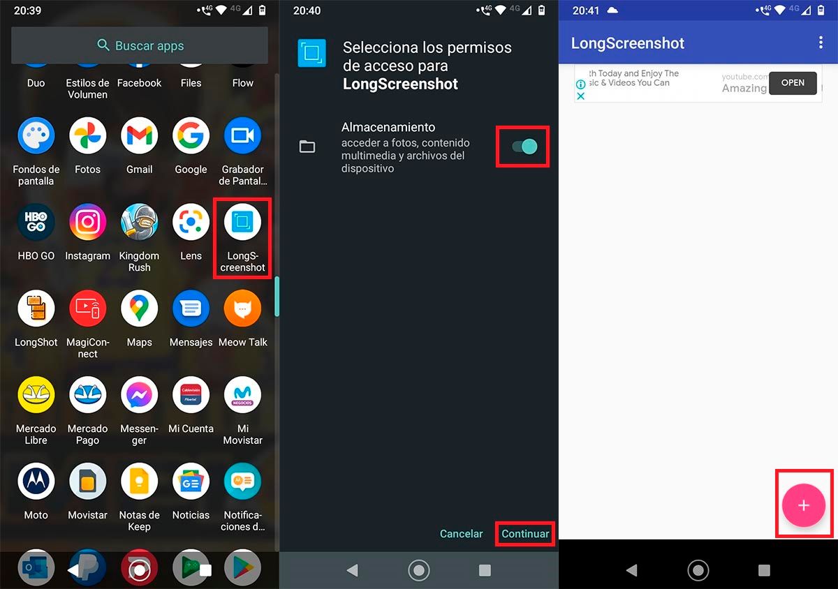 Como usar LongScreenshot Android
