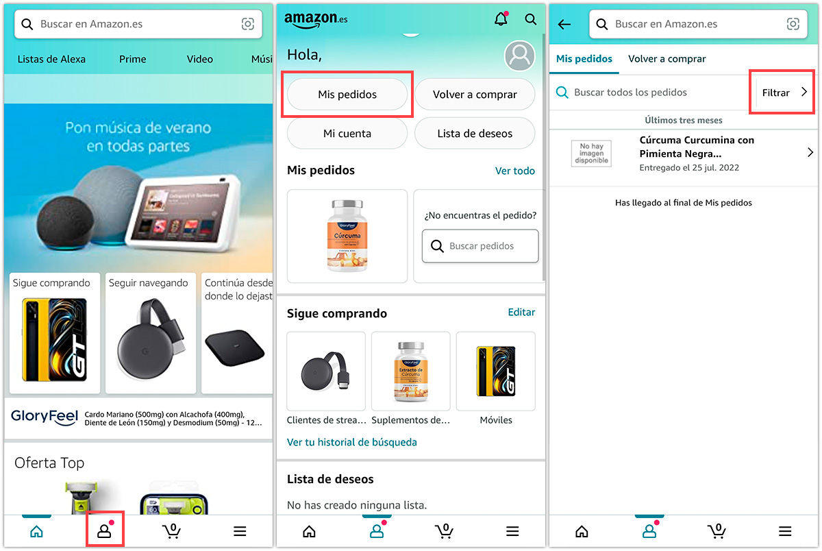 Cum vei cumpăra prima pe Amazon mobil 1