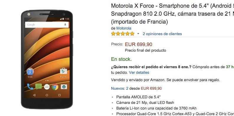Comprar Moto X Force en España