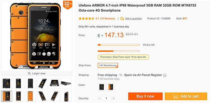 Comprar Ulefone Armor oferta