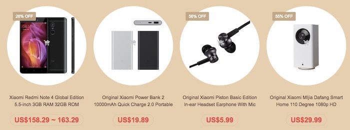 Comprar Xiaomi más barato en Banggood, con descuentos