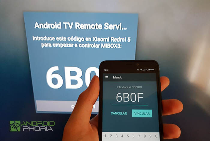 Conectar Android TV Remote control a Mi Box