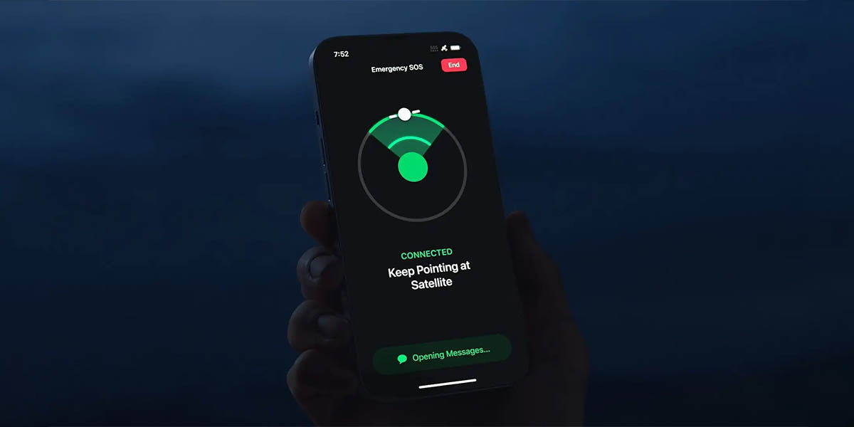 Conexion satelital emergencia Apple iPhone salva primera vida