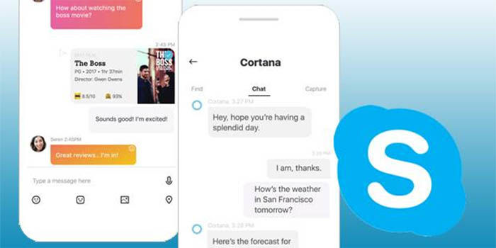 Cortana llega a skype
