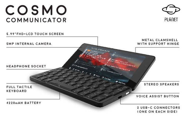 Cosmo Communicator telefono y computadora