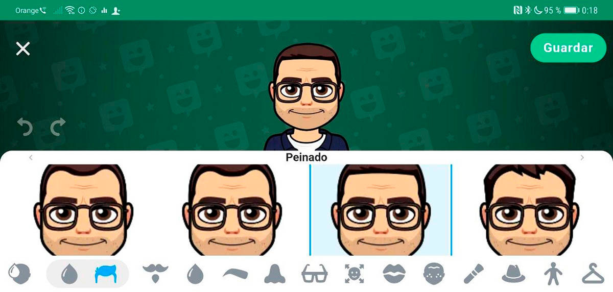Crear avatar para WhatsApp con Gboard