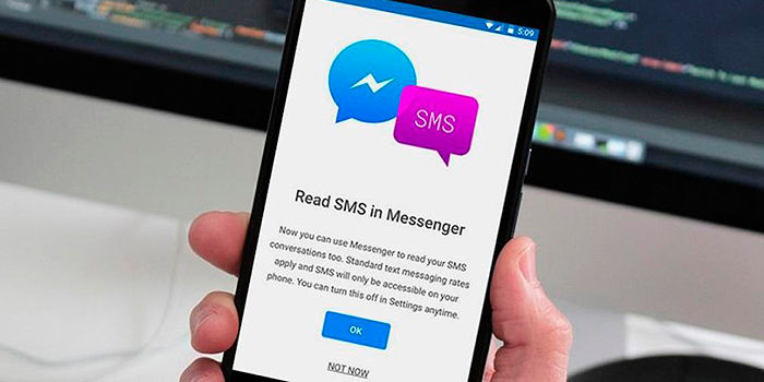 Desactivar SMS en Messenger