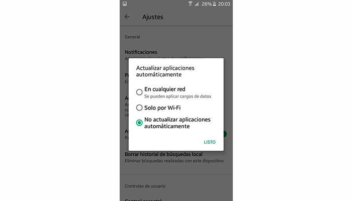 Desactivar actualizaciones automaticas en Android tutorial 4