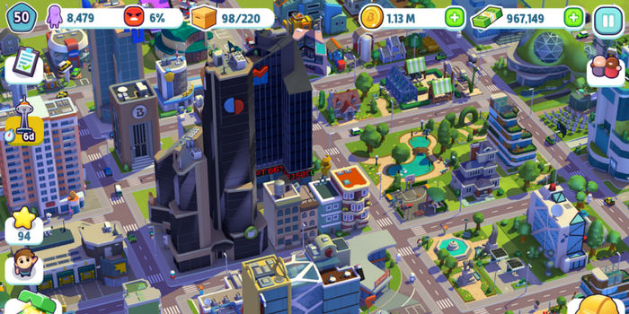 City Mania inspirado por juegos como SimCity. Descarga ya.