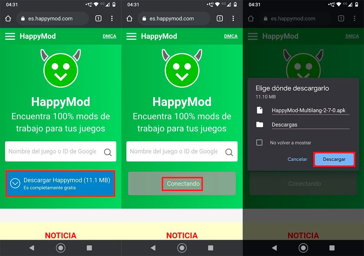 Descargar HappyMod para Android