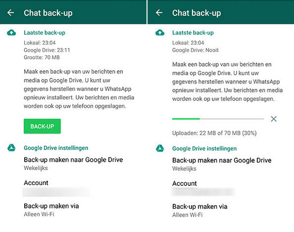 Descargar WhatsApp 2.12.224 y guardar conversaciones en Google Drive1