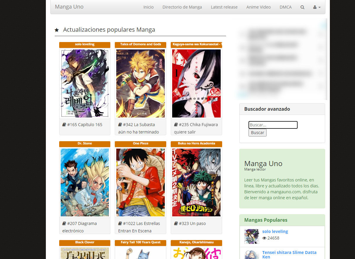 Descubre todos los mangas que quieres leer gratis online en español
