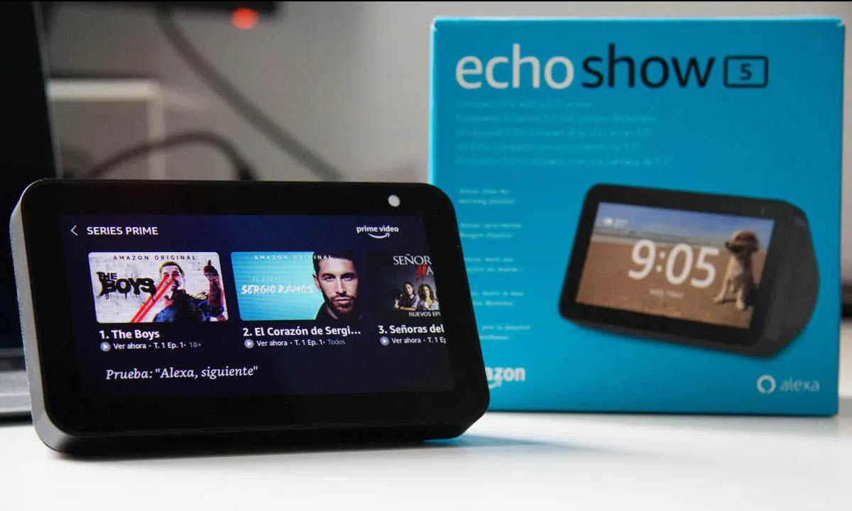 Descuento Amazon Echo show 5 altavoz inteligente alexa con pantalla tactil