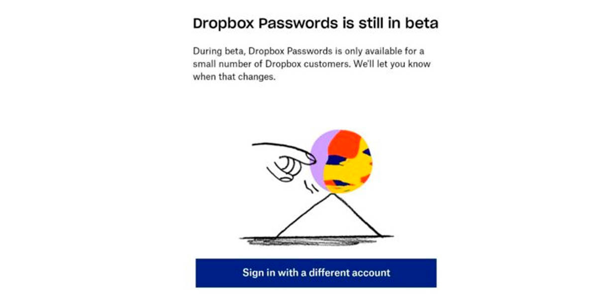 Dropbox Passwords beta privada