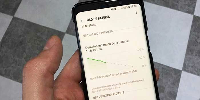 Duracion bateria Galaxy S9
