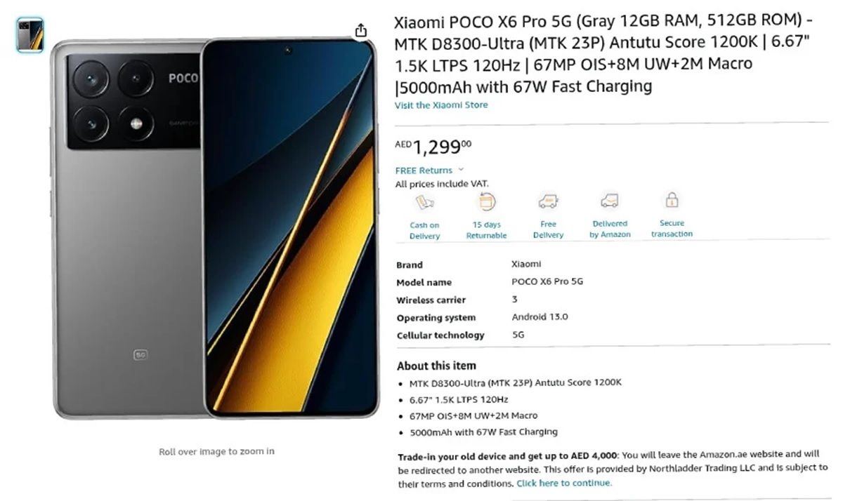 El POCO X6 Pro 5G tendra pantalla AMOLED a 1.5K y rondara los 320 euros