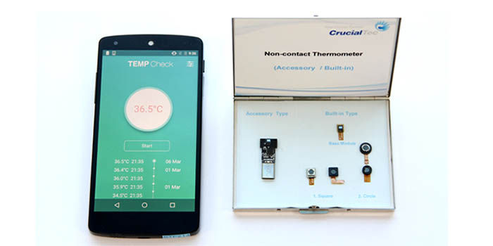 El primer termometro corporal integrado en telefonos inteligentes