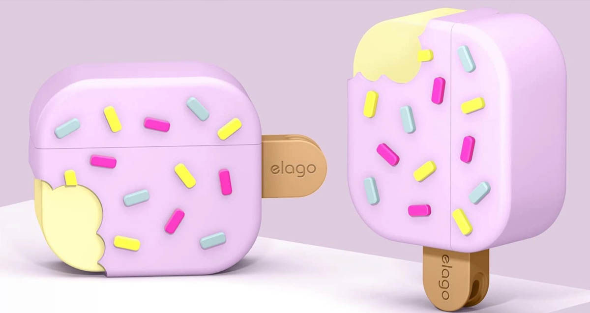 Elago ice cream funda protectora silicona forma helado airpods 3