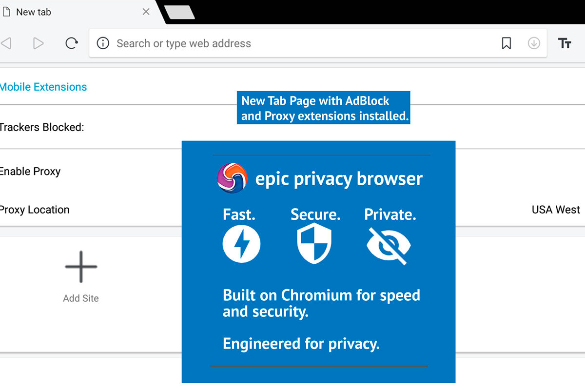 Epic Privacy Browser con VPN