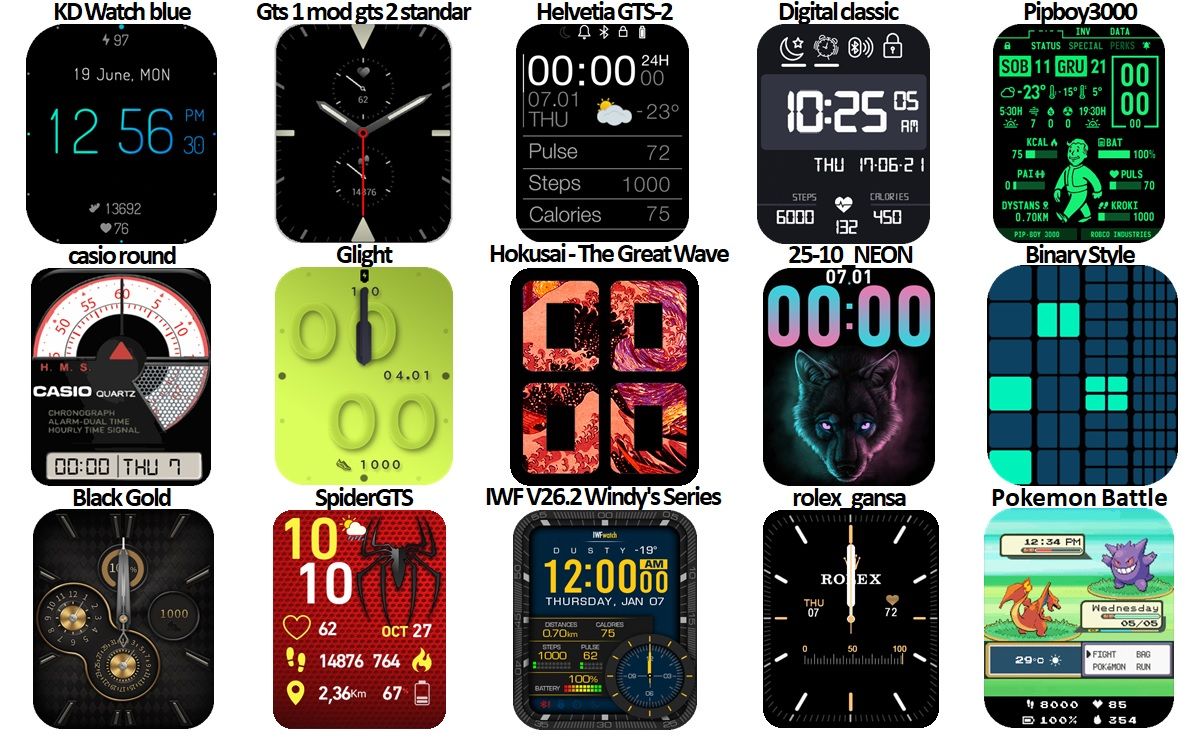 100 esferas para tu smartwatch Amazfit