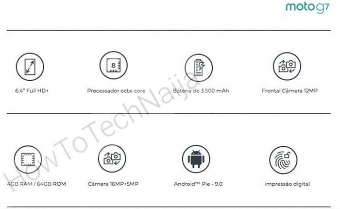 Especificaciones Moto G7