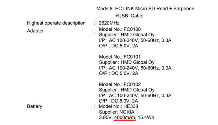Especificaciones Nokia 2