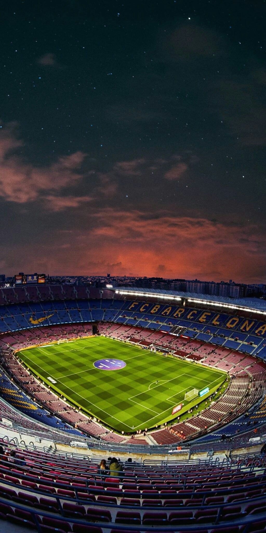 FC Barcelona estadio atardecer