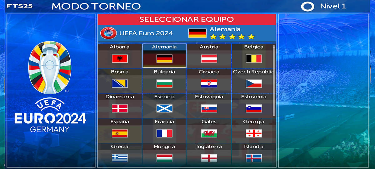 FTS 25 Android novedades eurocopa y copa america