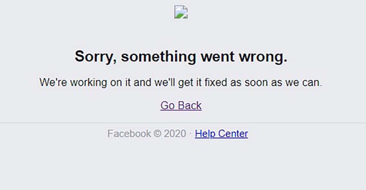 Facebook no funciona