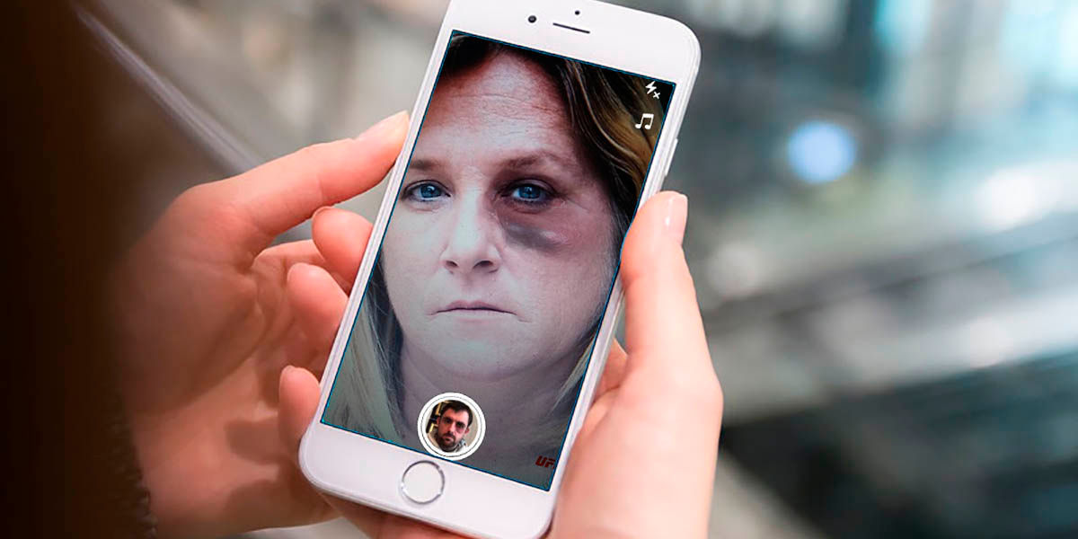 Filtro ojo morado Snapchat viral en TikTok