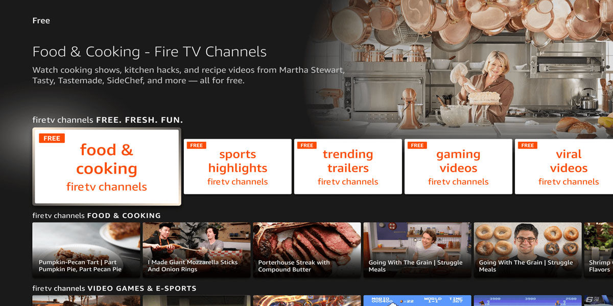 Varios canales gratis ahora incluyen Amazon Fire TV