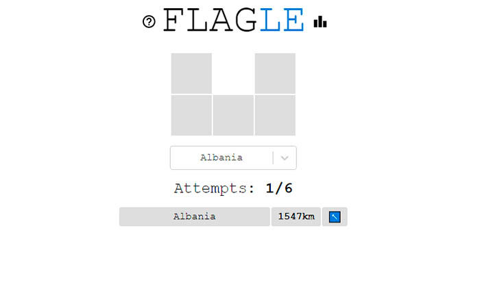 Flagle juego parecido a Wordle para adivinar banderas de países