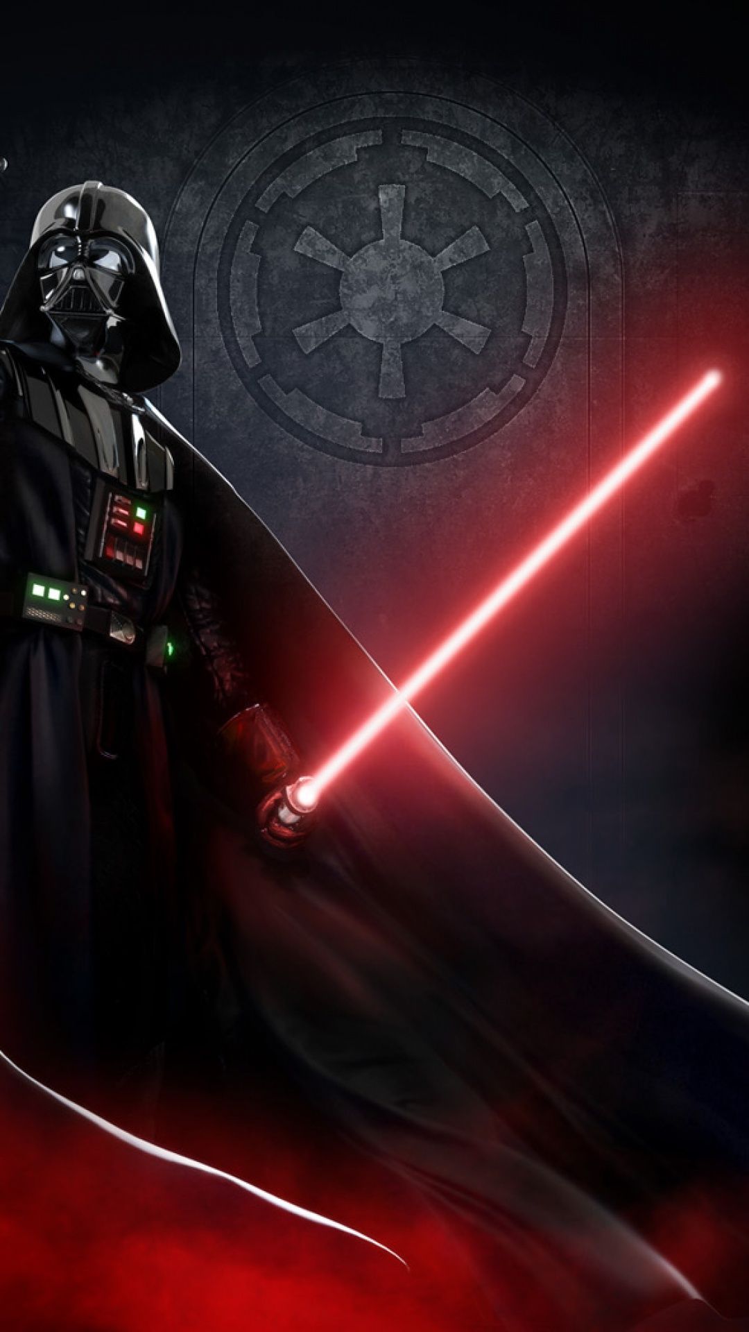 Fondo de pantalla de Darth Vader con sable