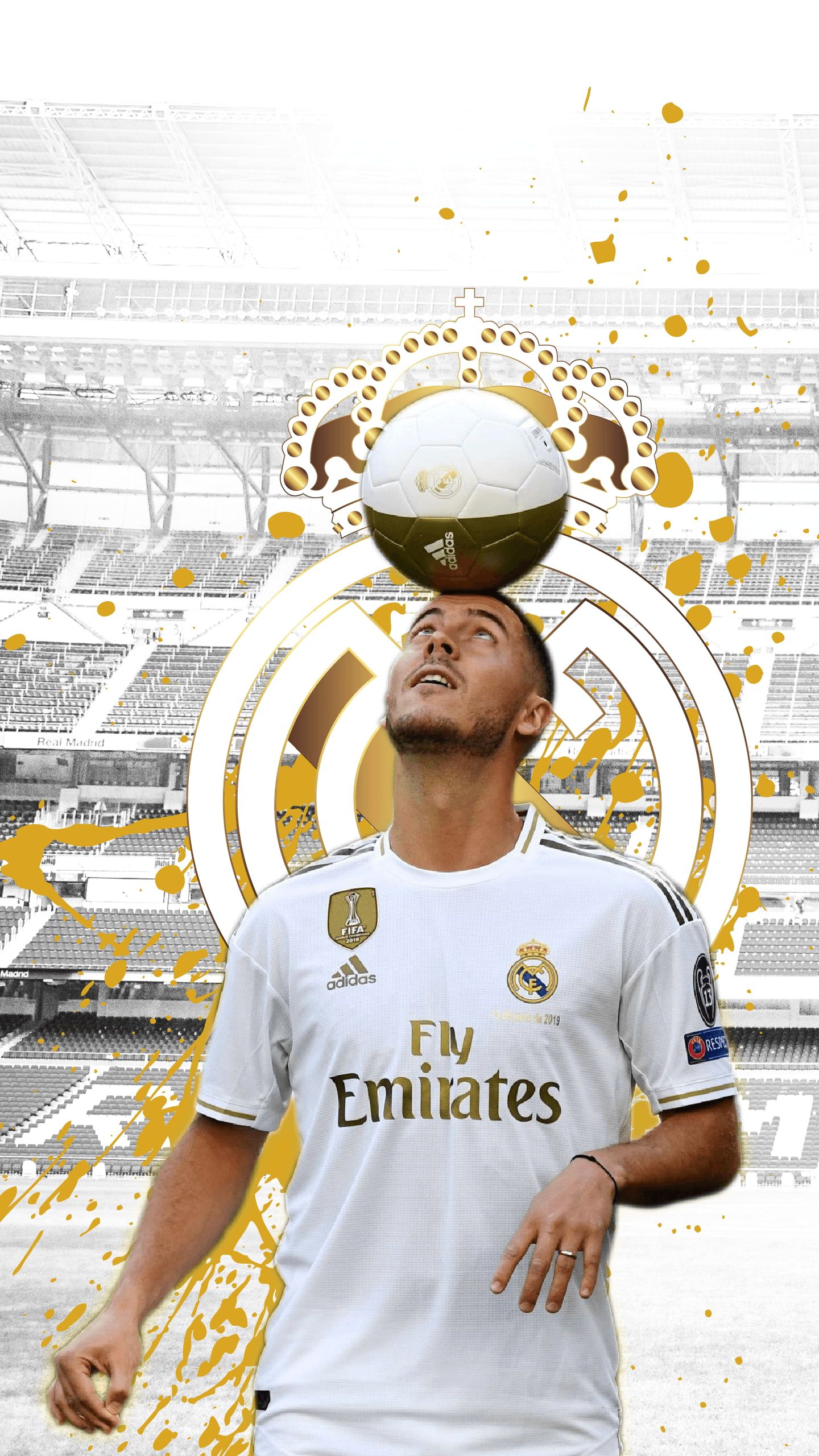 Fondo de pantalla equilibrio de balon del Real Madrid