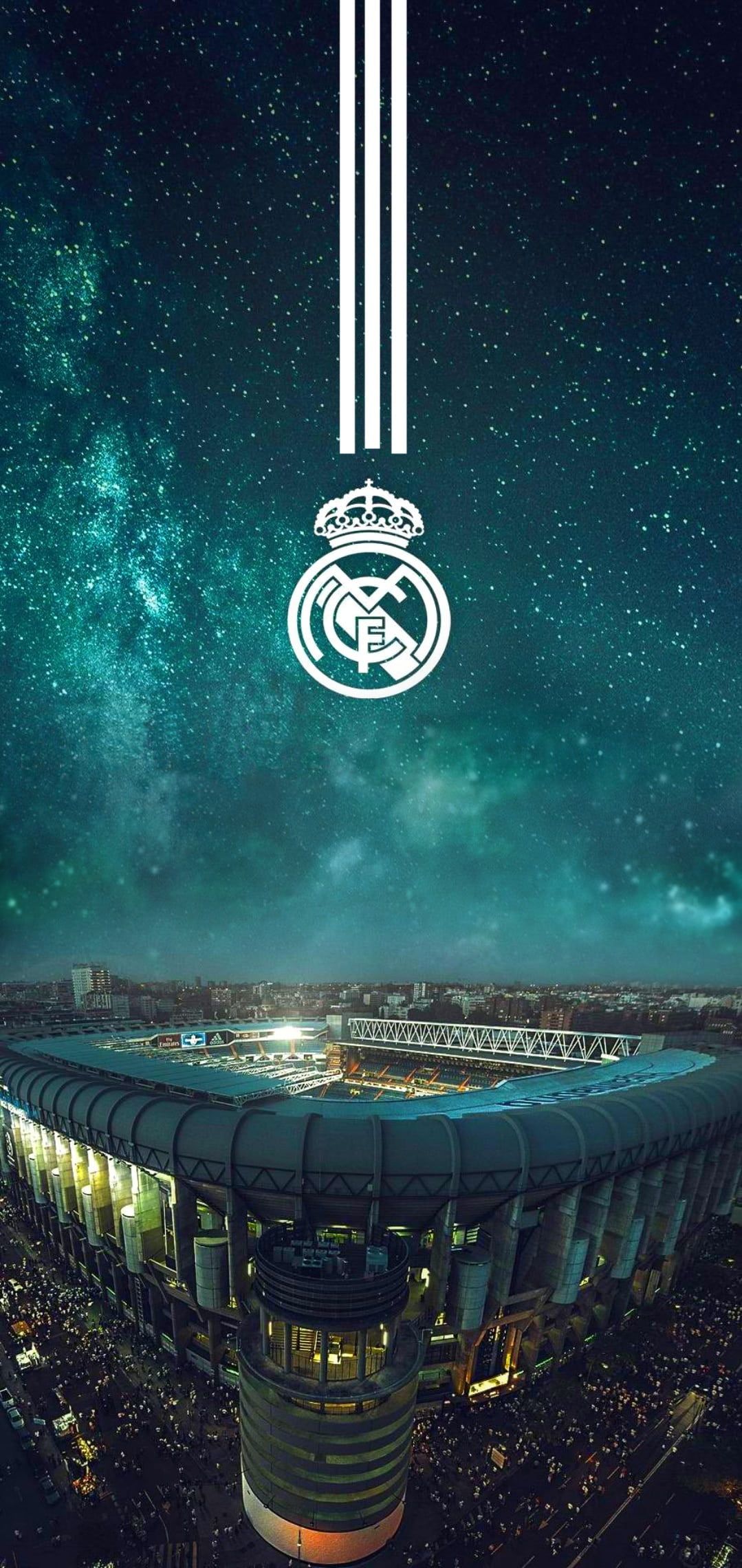 Fondo de pantalla estadio Real Madrid aerea