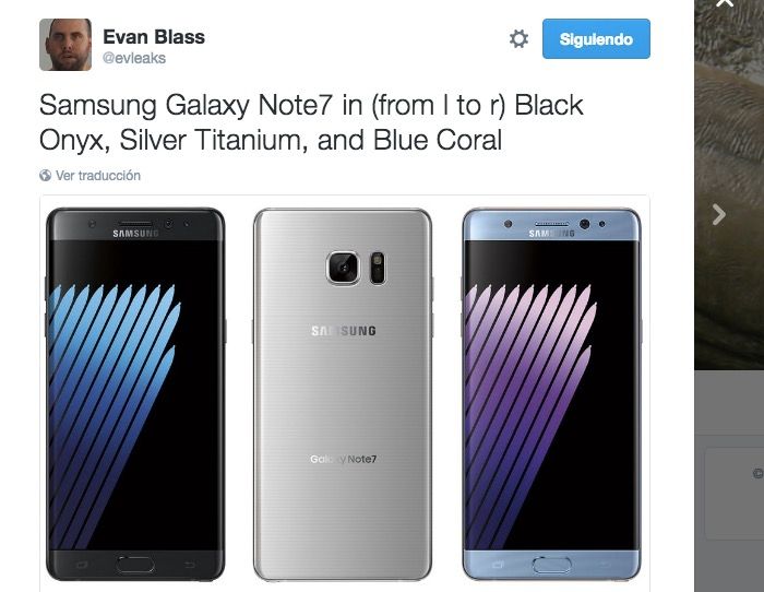 Galaxy Note 7 fotos