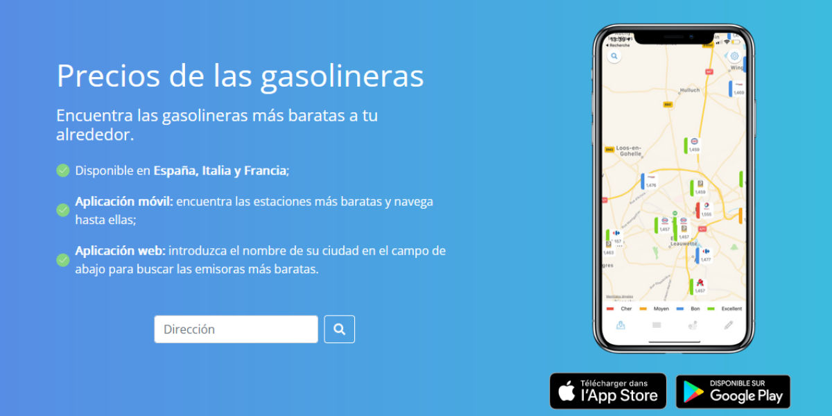 Gaspal app para encontrar gasolineras