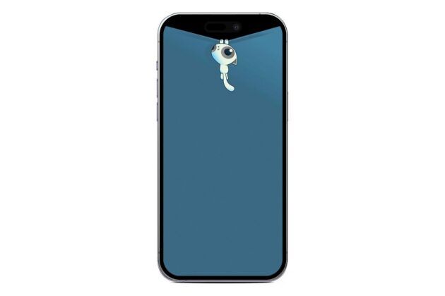 Gato colgado de la Isla Dinamica fondo de pantalla para iPhone 15