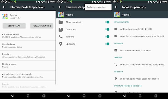 Gestionar permisos de aplicaciones en Android 6.0 Marshmallow
