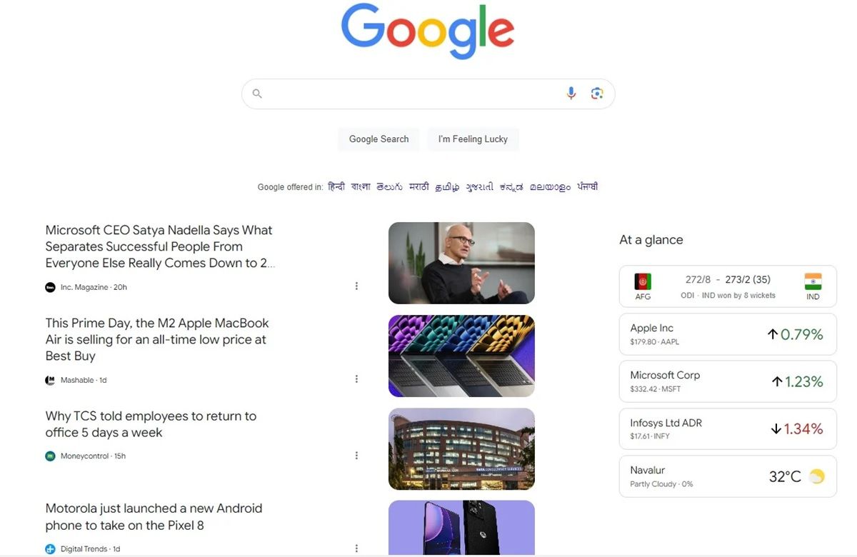 Google Discover en PC