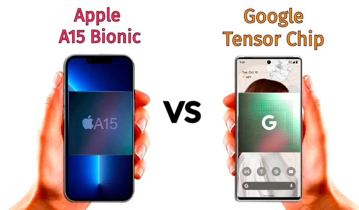 Google Pixel 6 vs iPhone 13 procesador