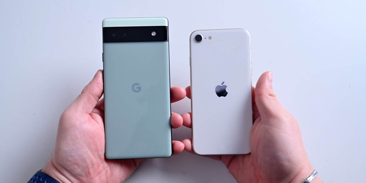 Google Pixel 6a vs iphone se 2022 comparativa especificaciones