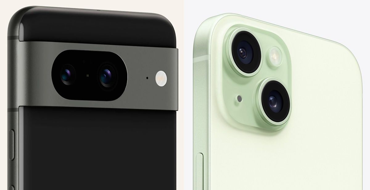 Google Pixel 8 vs iPhone 15 camara