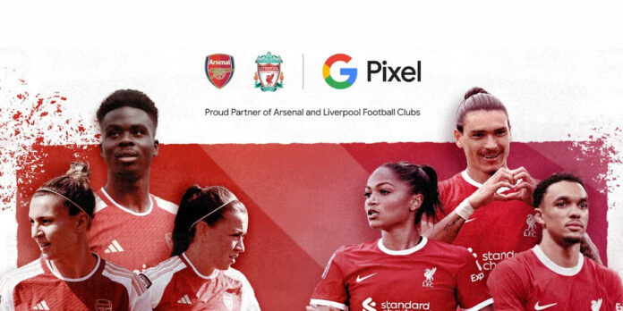 Google Pixel movil oficial arsenal fc y liverpool fc